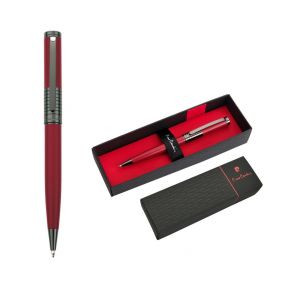 PIERRE CARDIN EVOLUTION Kovové kuličkové pero stříbrná/červená
