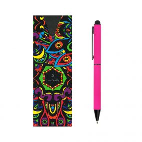 PIERRE CARDIN CELEBRATION Kovové kuličkové pero se stylusem růžová