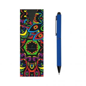 PIERRE CARDIN CELEBRATION Kovové kuličkové pero se stylusem tmavě modrá